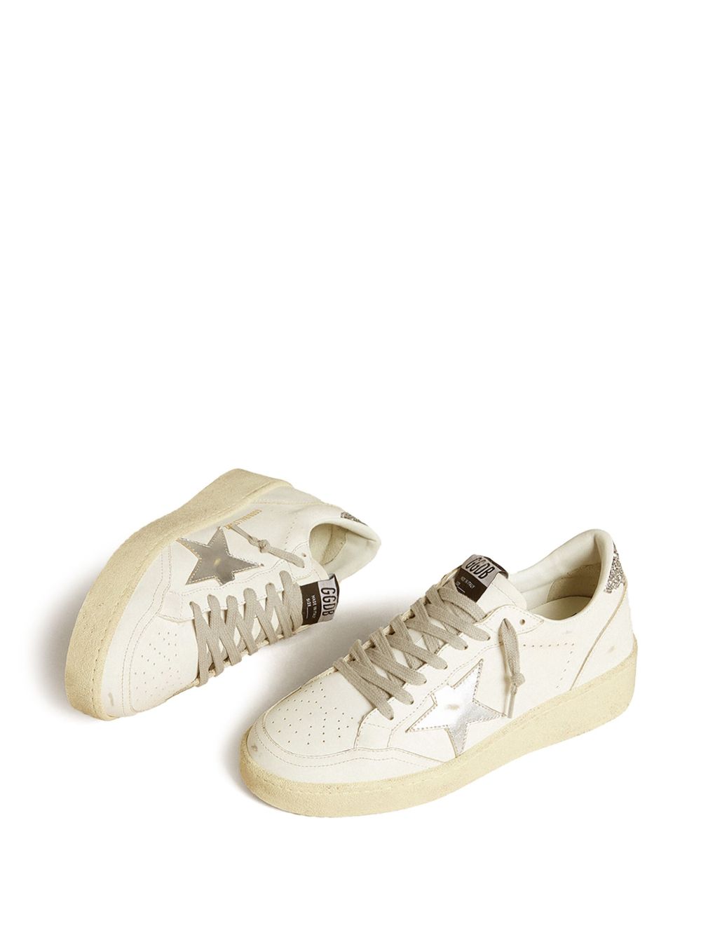 Golden Goose Sneakers Silver Leather
