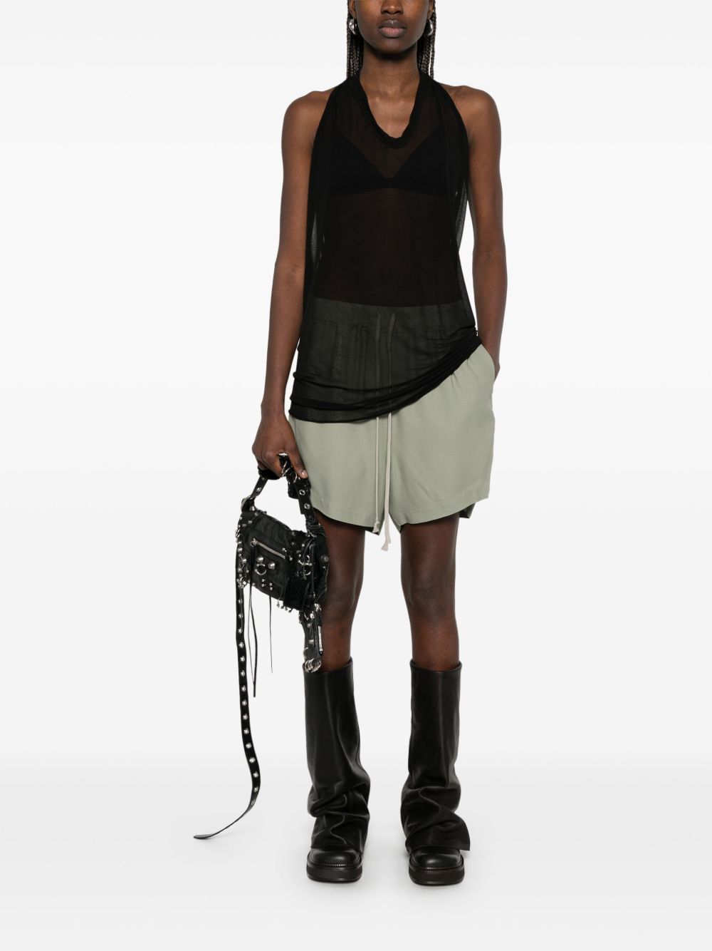 Rick Owens Top Black Fsc Viscose