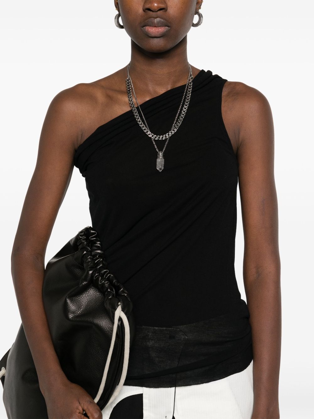 Rick Owens Top Black Fsc Viscose