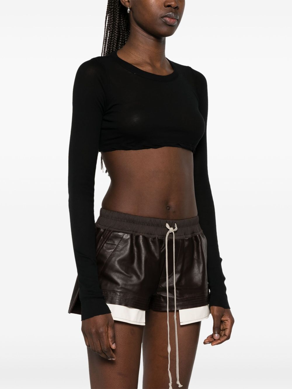 Rick Owens Top Black Cotton