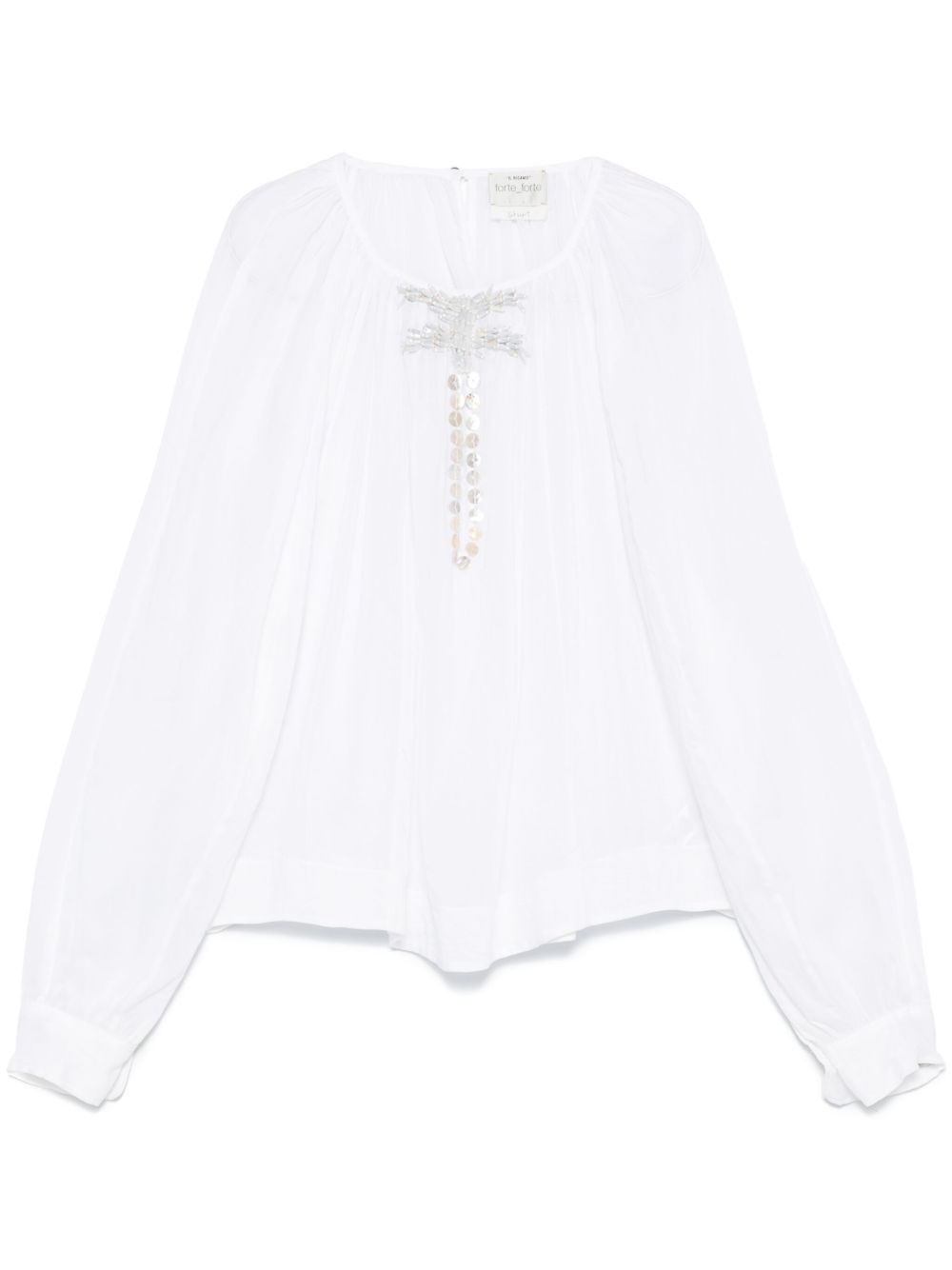 Forte Shirts White Silk