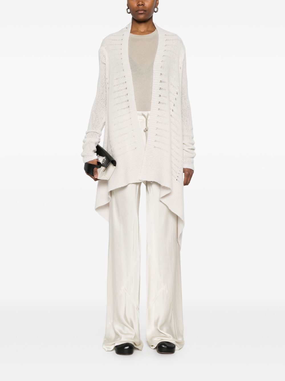 Rick Owens Trousers Ivory Acetate