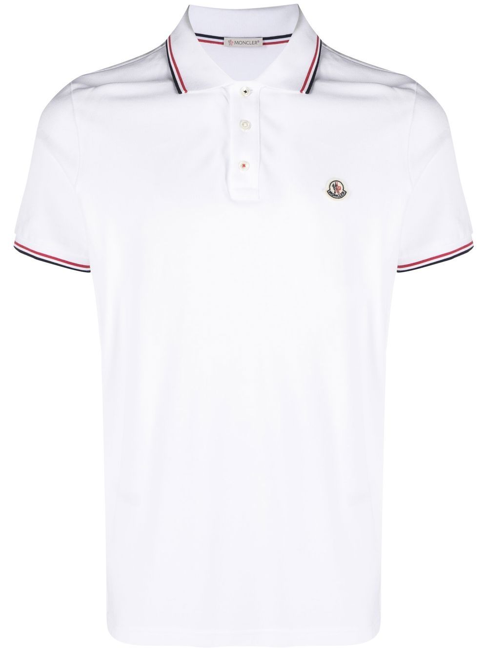 Moncler T-Shirts And Polos White Cotton