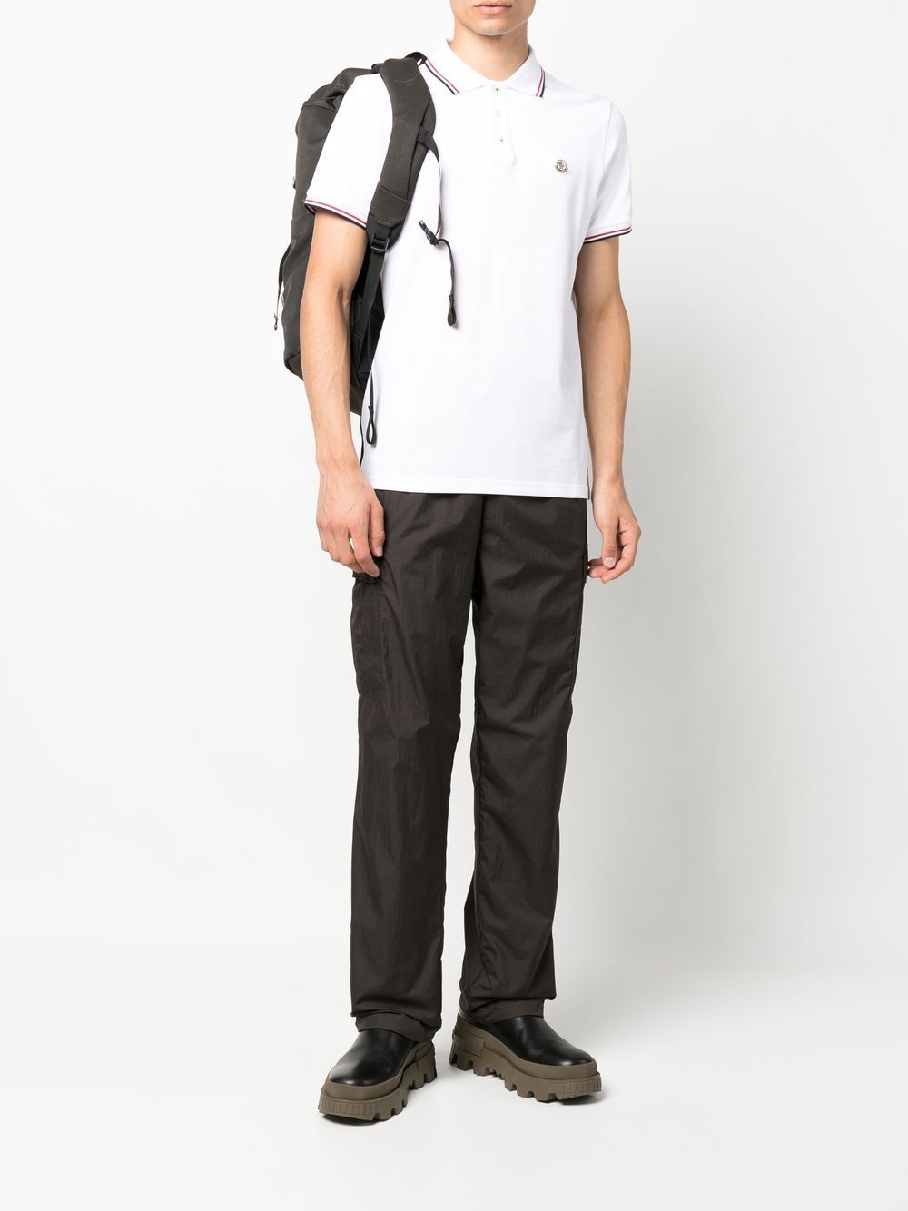 Moncler T-Shirts And Polos White Cotton