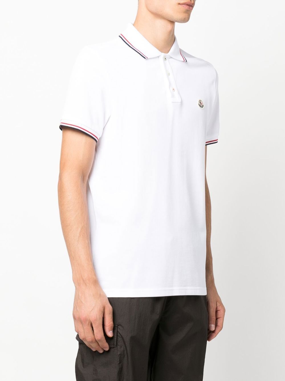 Moncler T-Shirts And Polos White Cotton