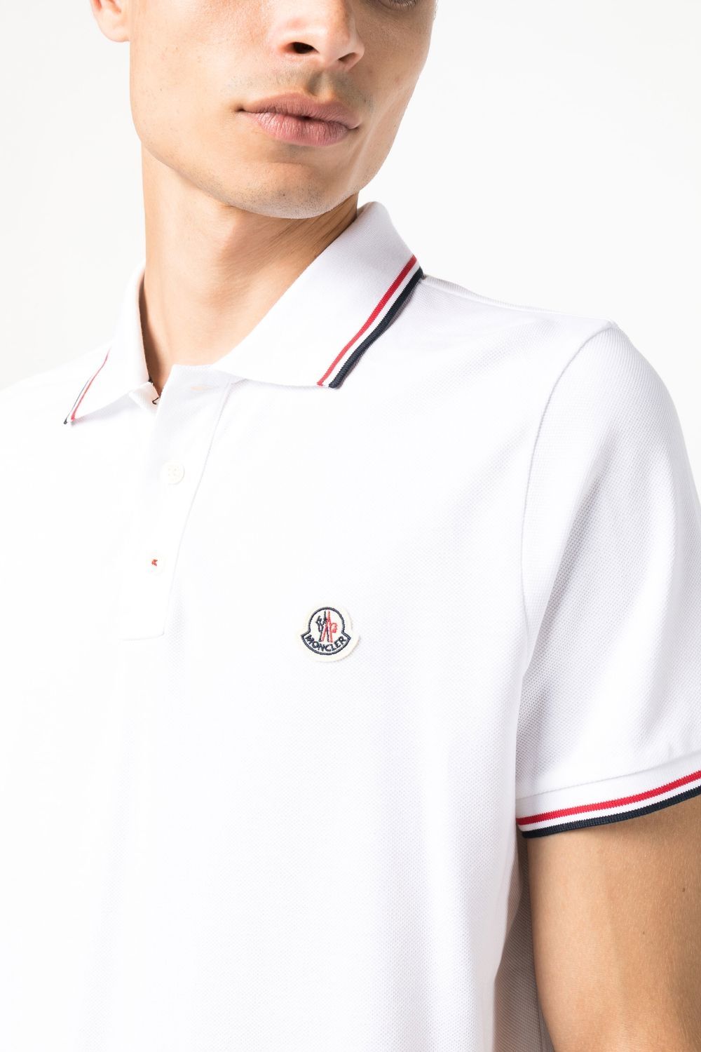 Moncler T-Shirts And Polos White Cotton