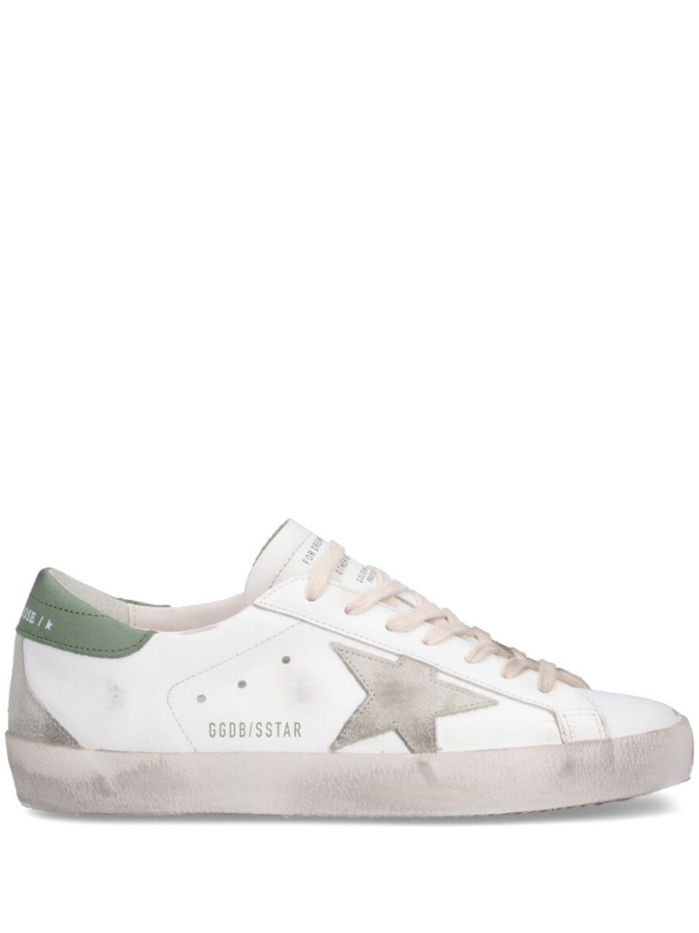 Golden Goose Sneakers Green Calf Leather