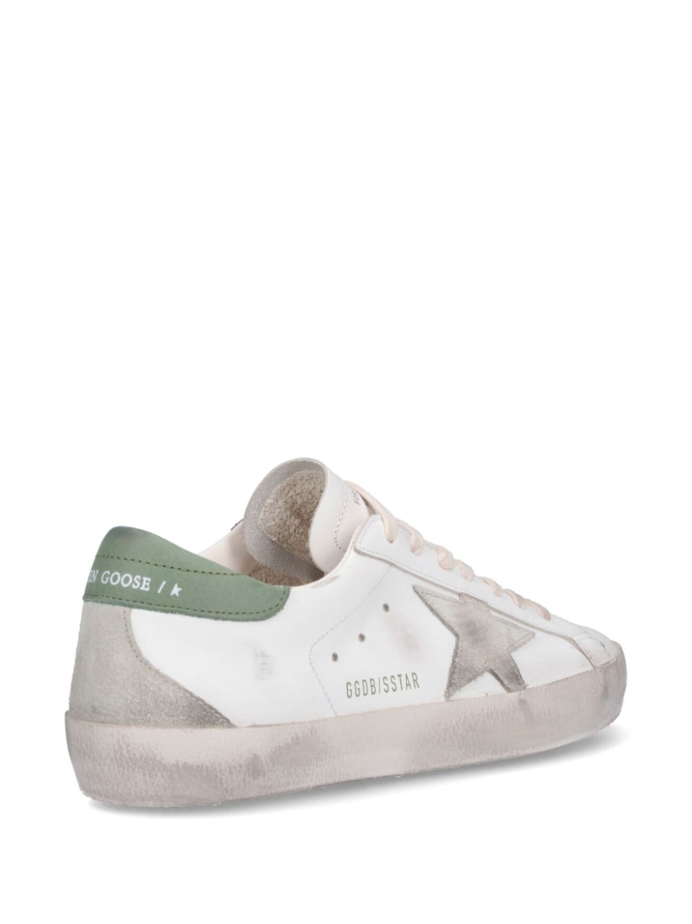 Golden Goose Sneakers Green Calf Leather