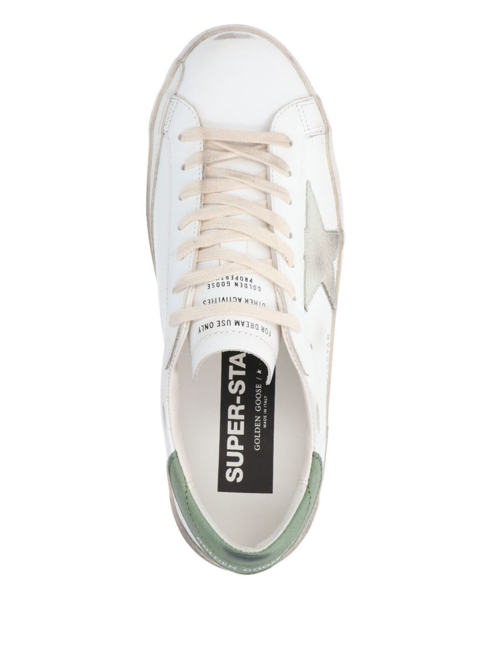 Golden Goose Sneakers Green Calf Leather