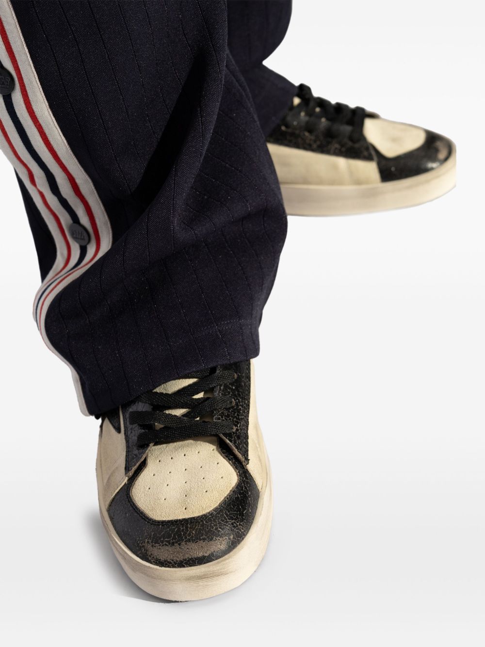Golden Goose Sneakers Black Calf Leather