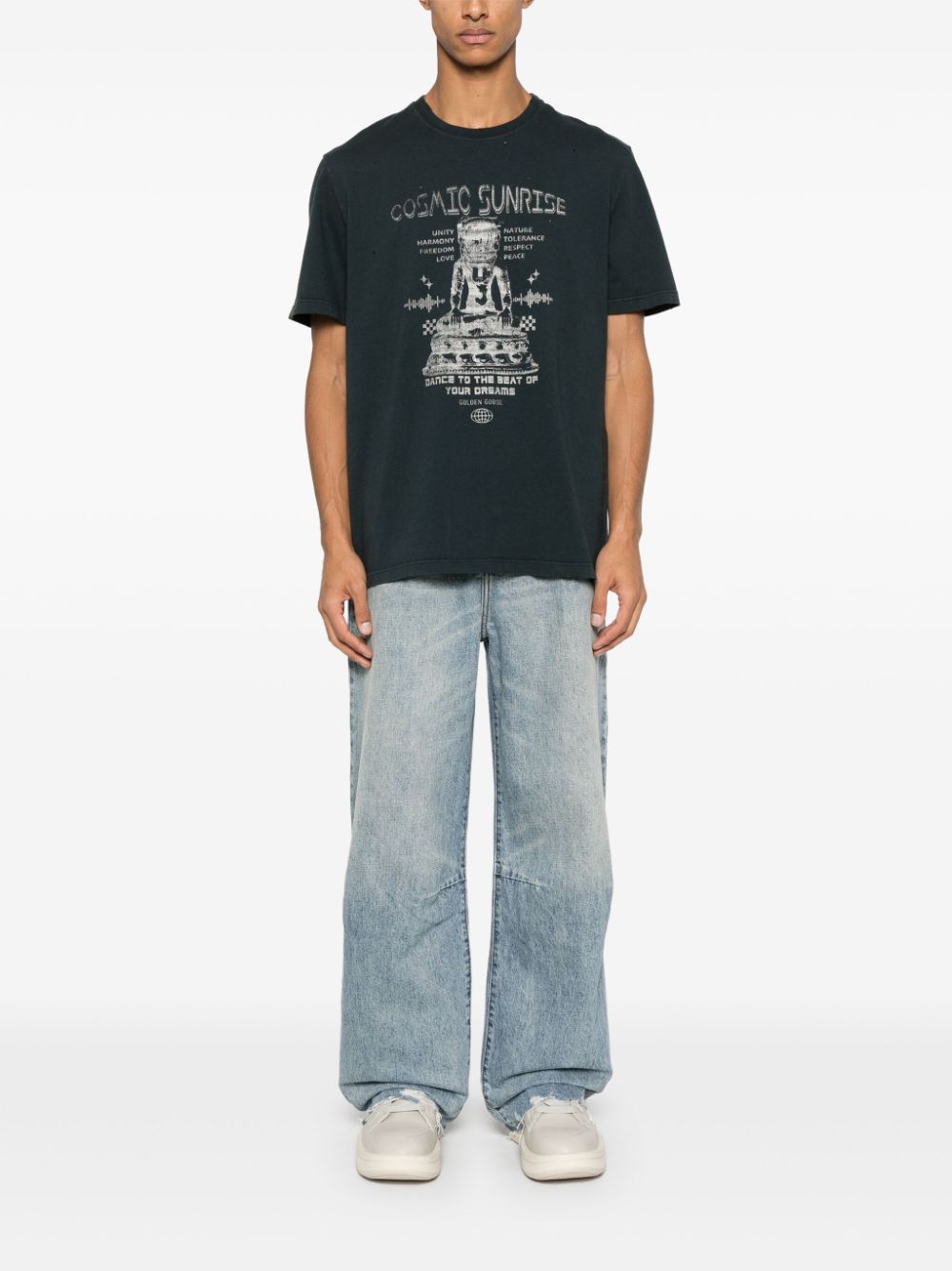 Golden Goose T-Shirts And Polos Black Cotton