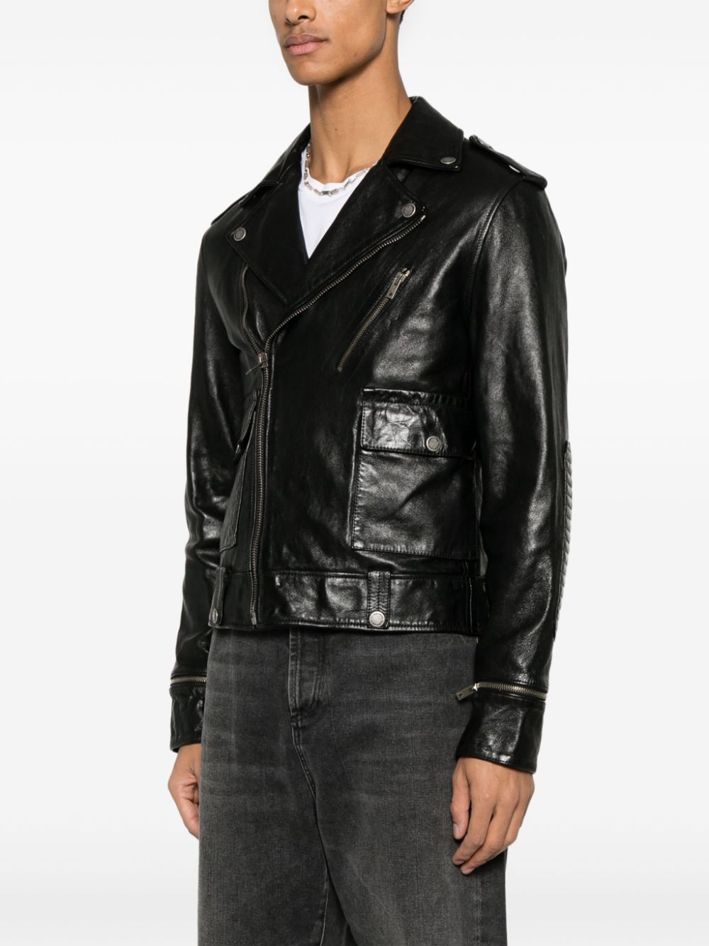 Golden Goose Jackets Black Lamb Leather