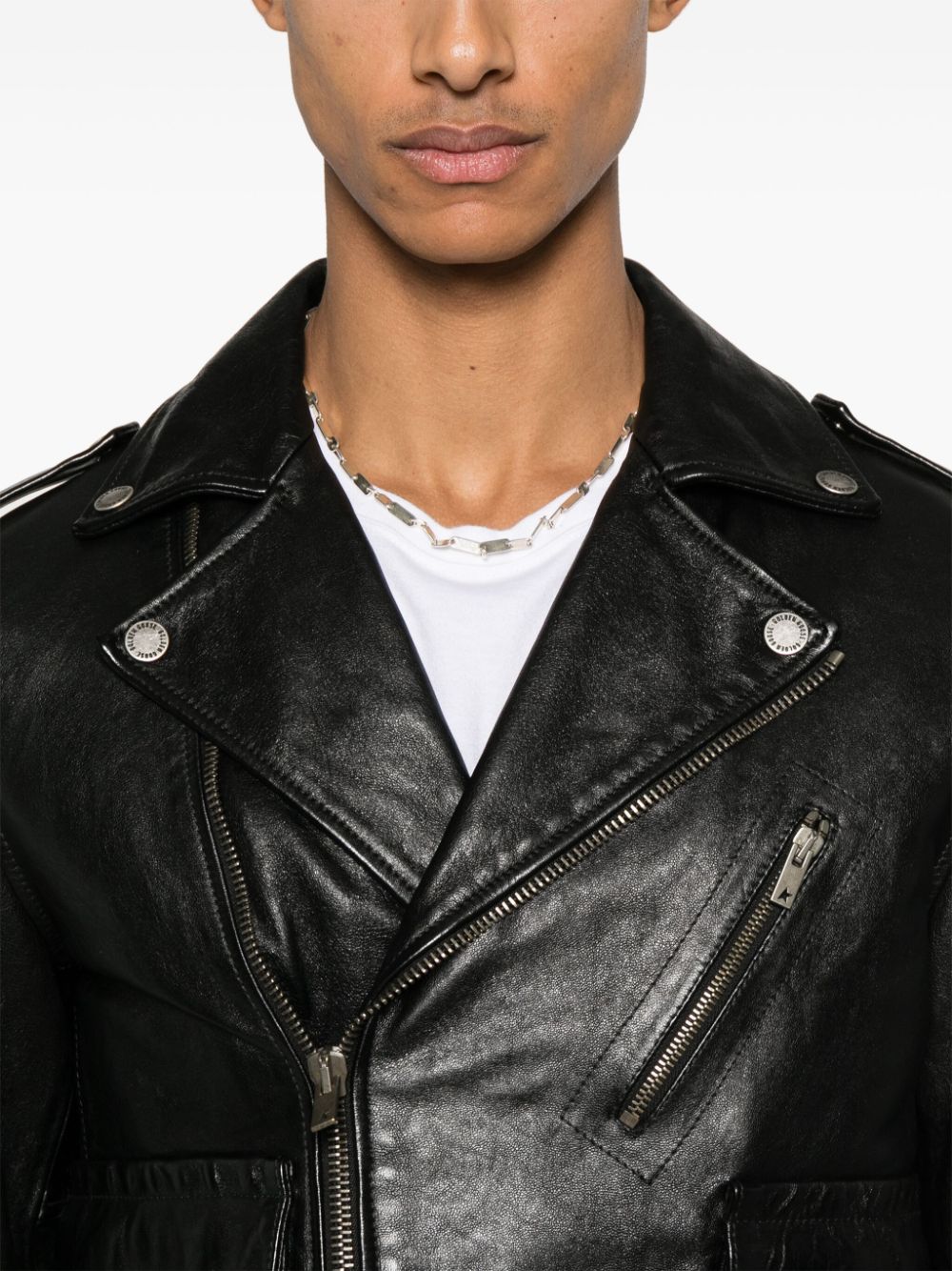 Golden Goose Jackets Black Lamb Leather