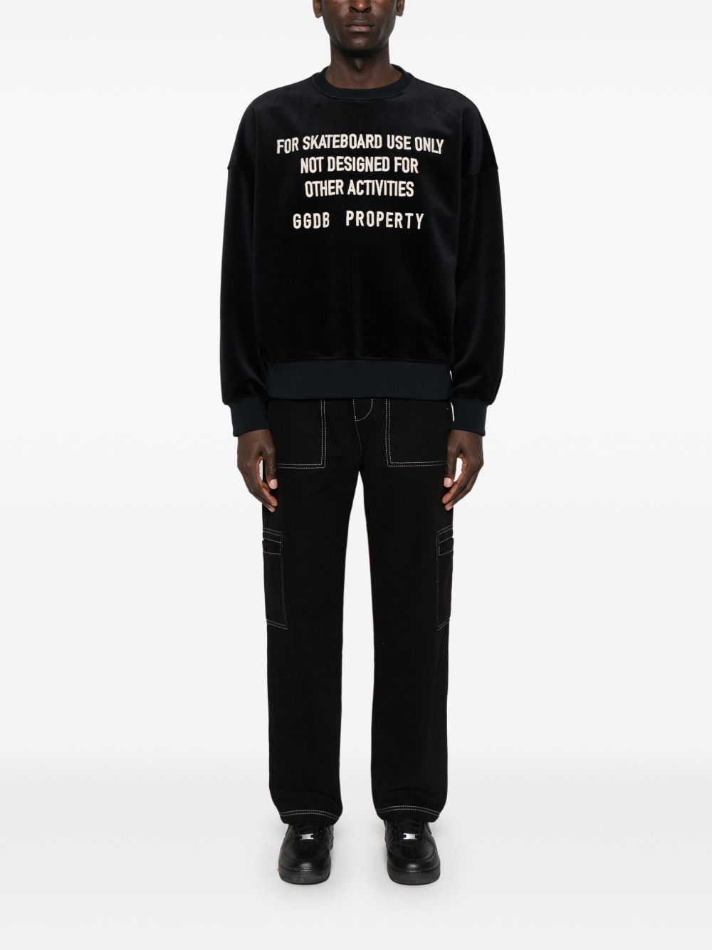 Golden Goose Sweaters Black Cotton Polyester