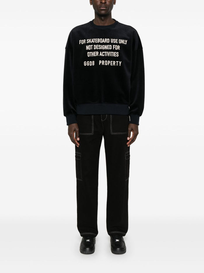 Golden Goose Sweaters Black Cotton Polyester