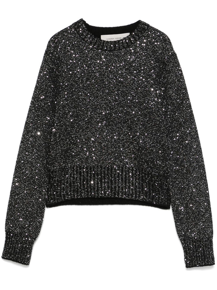 Golden Goose Sweaters Black Polyester Wool