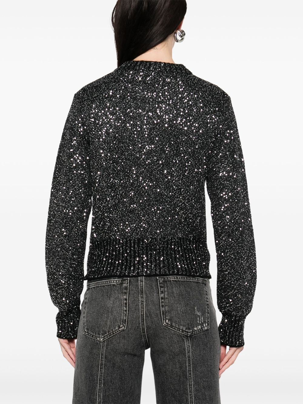 Golden Goose Sweaters Black Polyester Wool