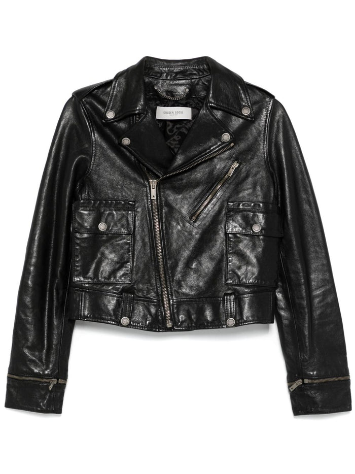 Golden Goose Jackets Black Calf Leather