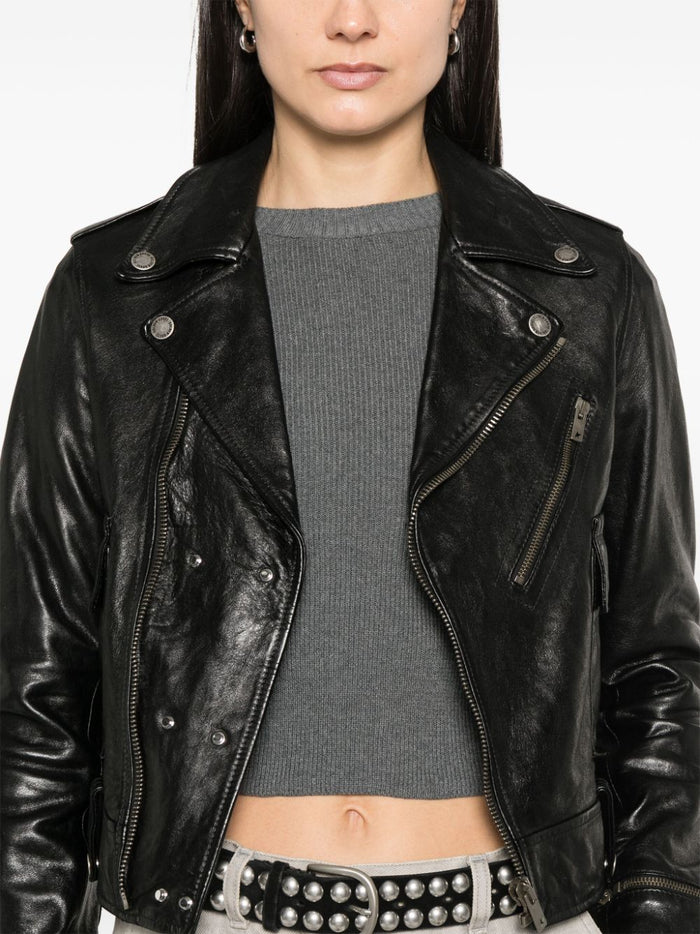 Golden Goose Jackets Black Calf Leather