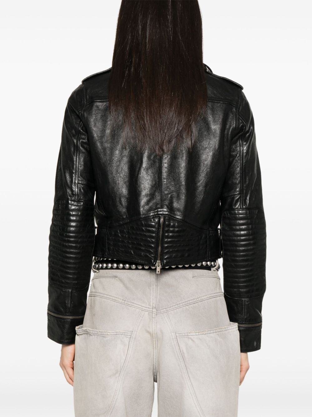 Golden Goose Jackets Black Calf Leather