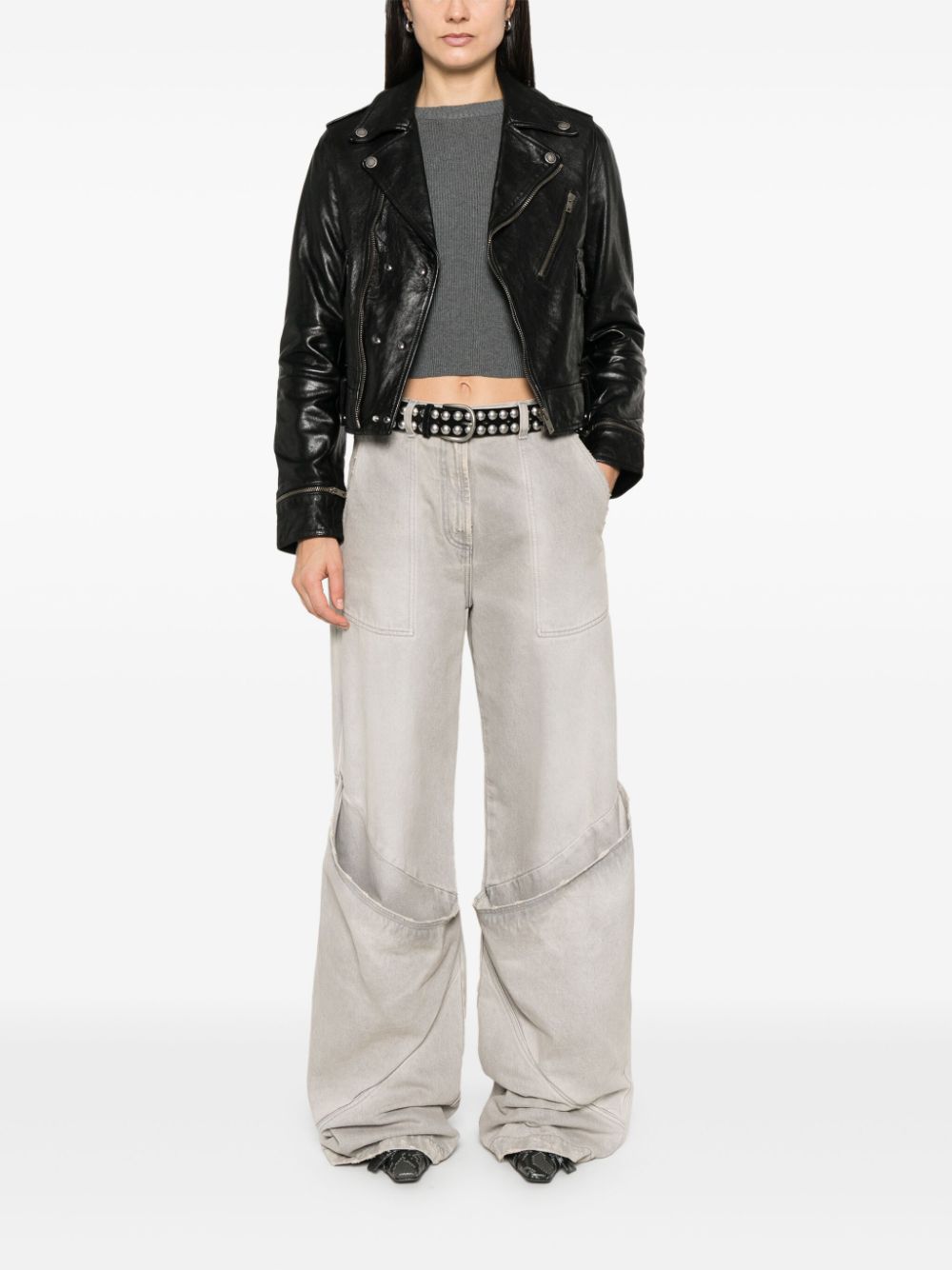 Golden Goose Jackets Black Calf Leather