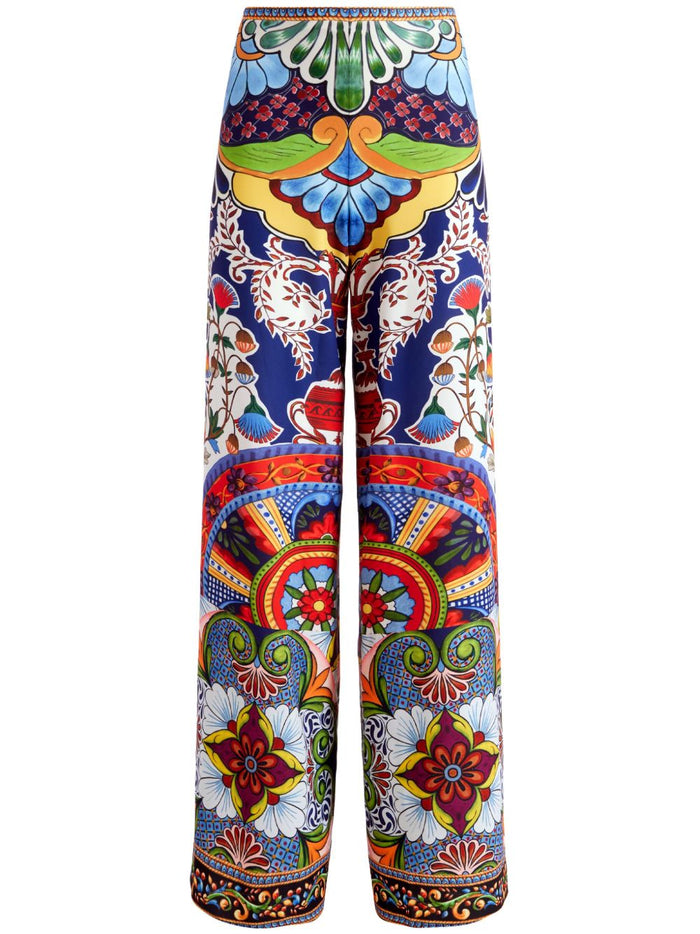 Alice + Olivia Trousers MultiColour Polyester