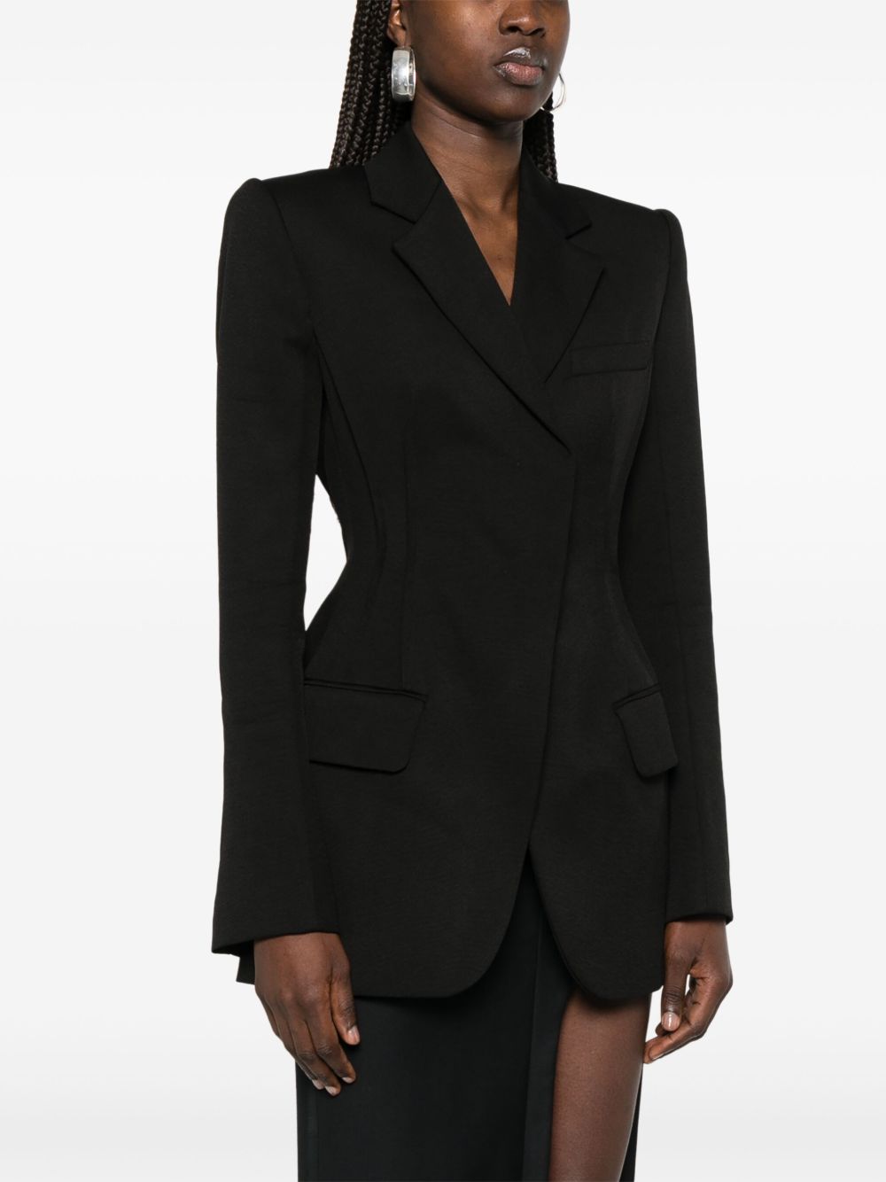 Sportmax Pre Jackets Black Viscose Polyamide