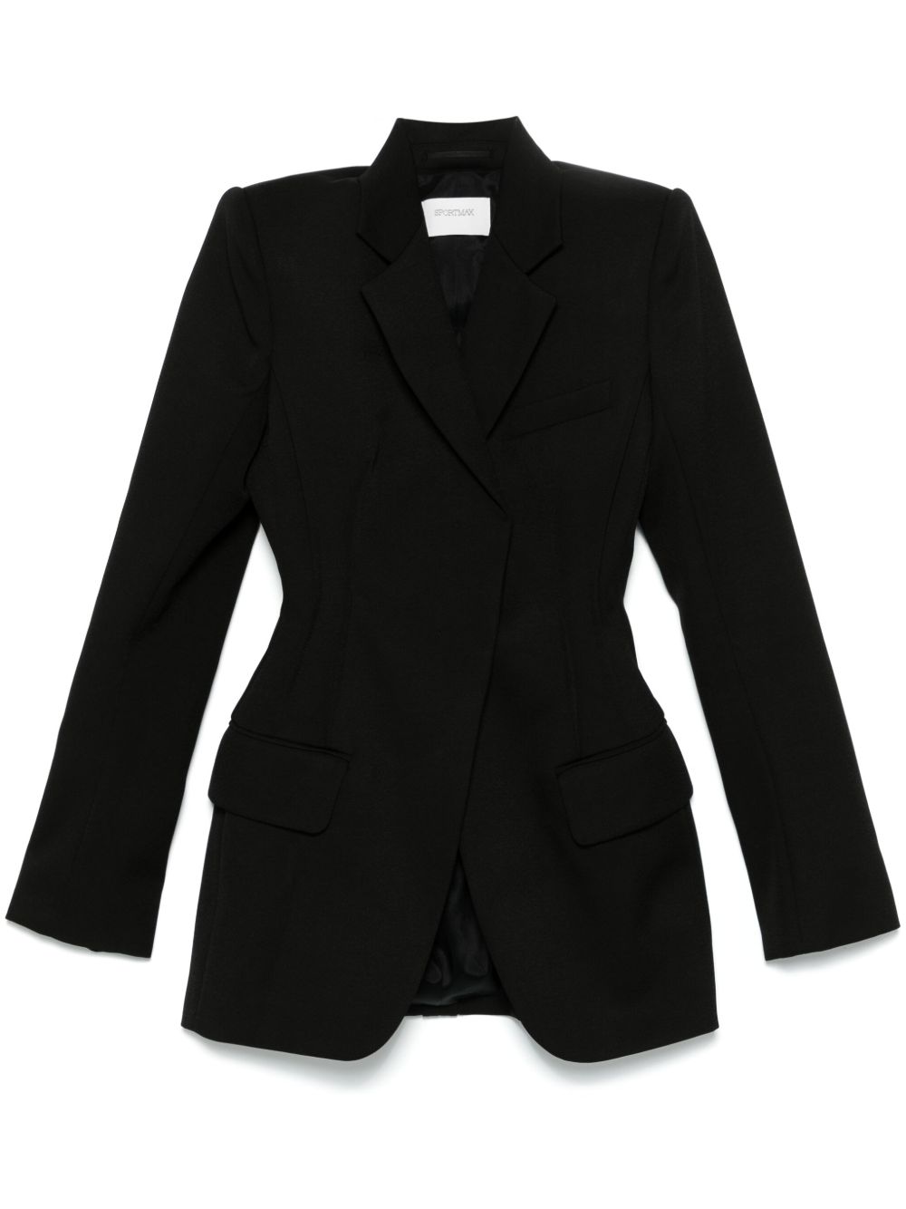 Sportmax Pre Jackets Black Viscose Polyamide