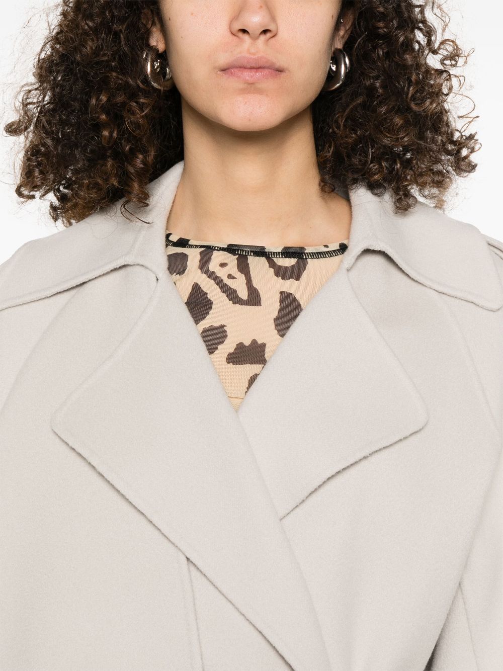 Sportmax Pre Coats Dove Grey Virgin Wool