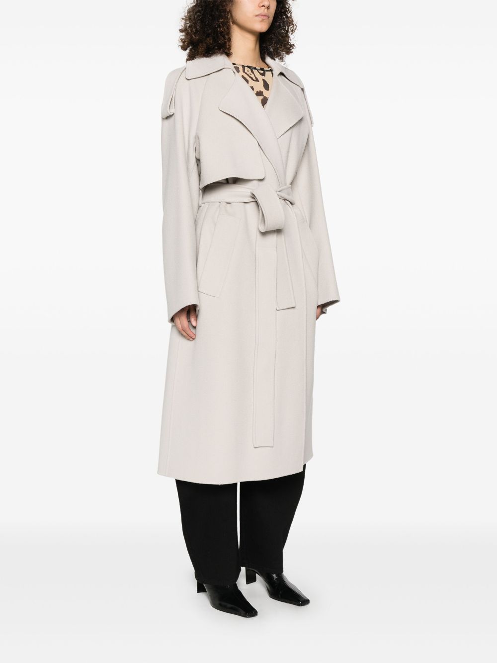 Sportmax Pre Coats Dove Grey Virgin Wool