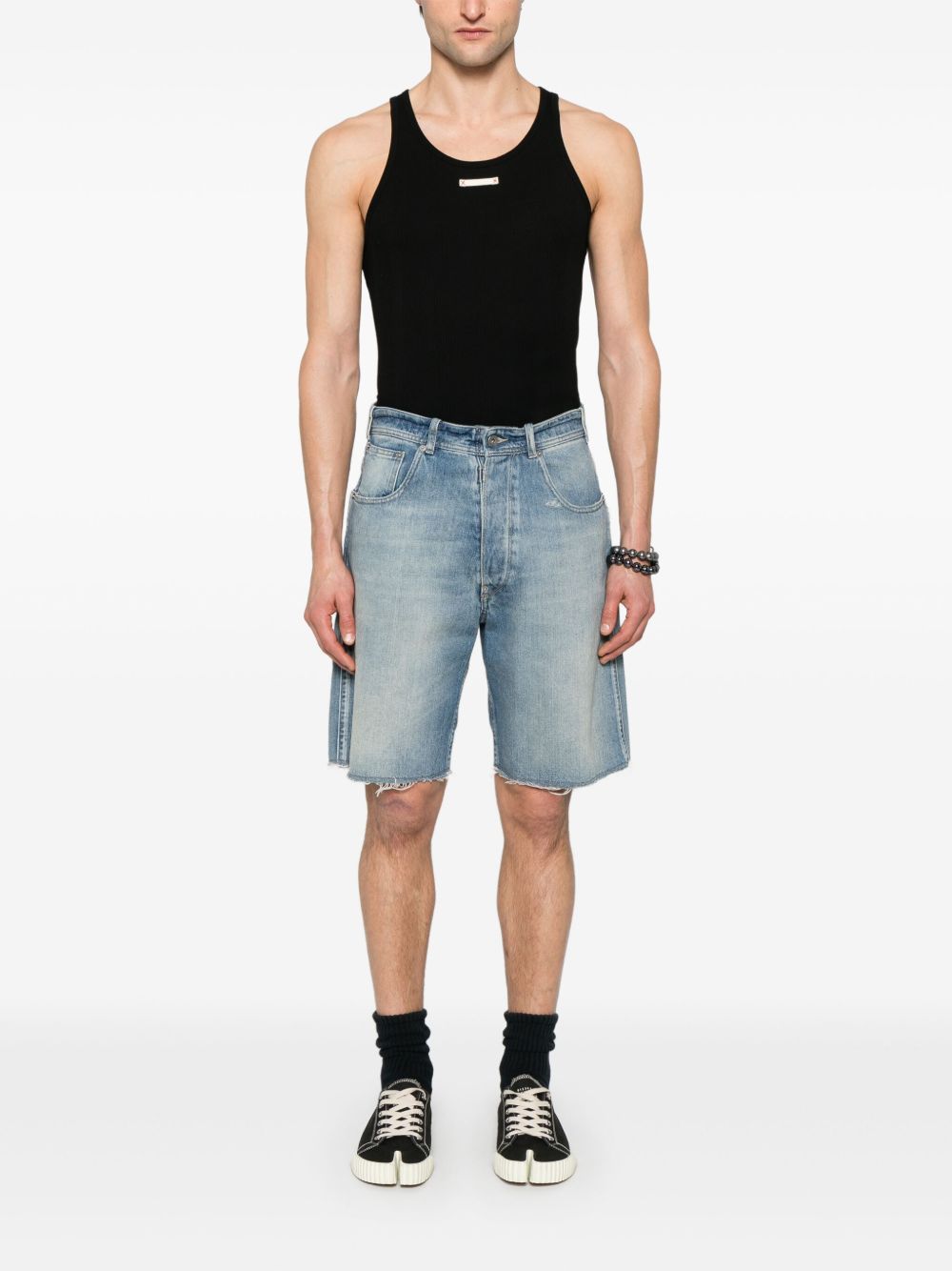 Maison Margiela Top Black Cotton