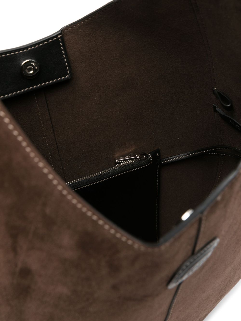 Tods Bags Marrone Scuro Exterior: Calf Suede