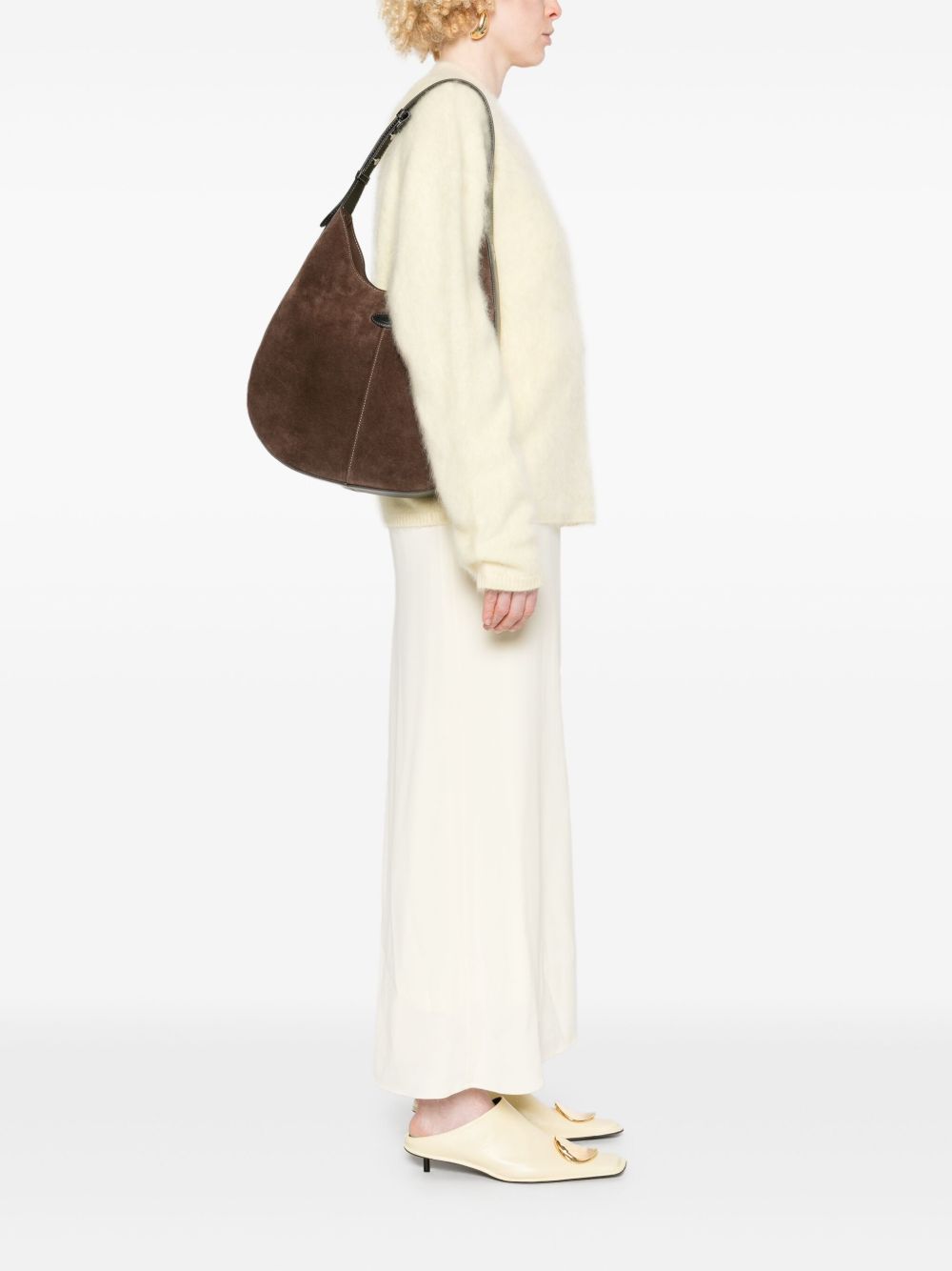 Tods Bags Marrone Scuro Exterior: Calf Suede