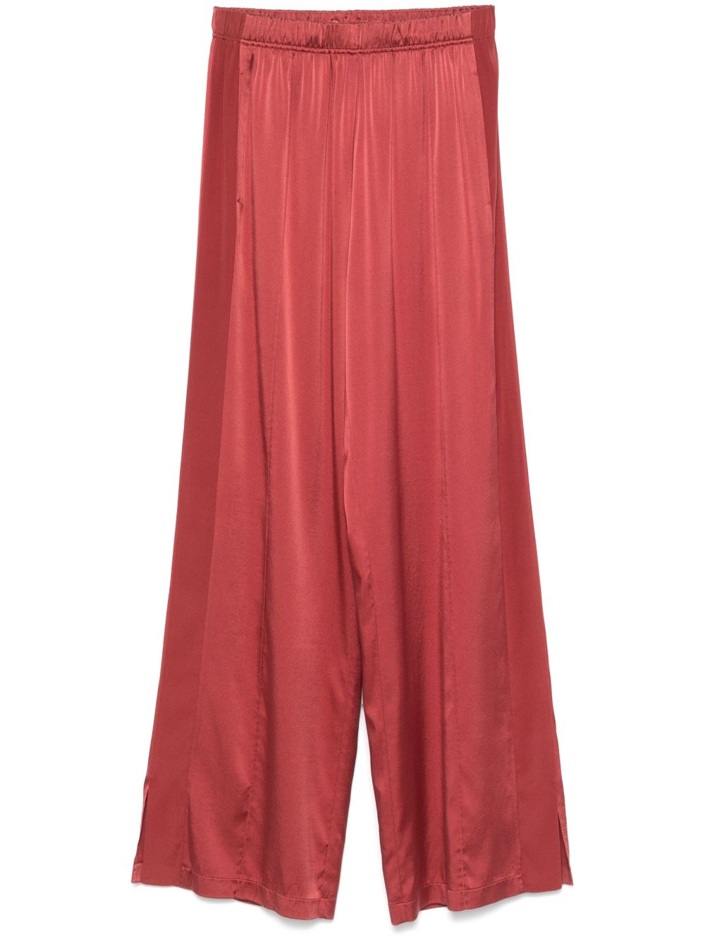 Forte Trousers Bordeaux Silk Elastane