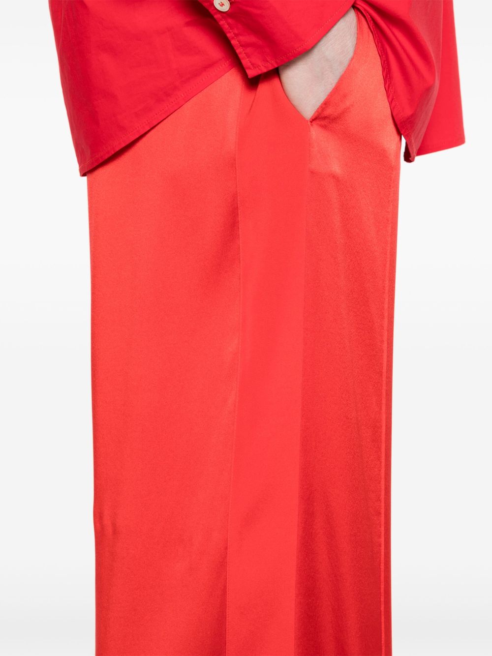 Forte Trousers Orange Silk