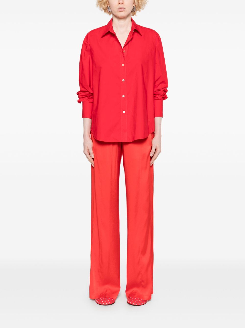 Forte Trousers Orange Silk