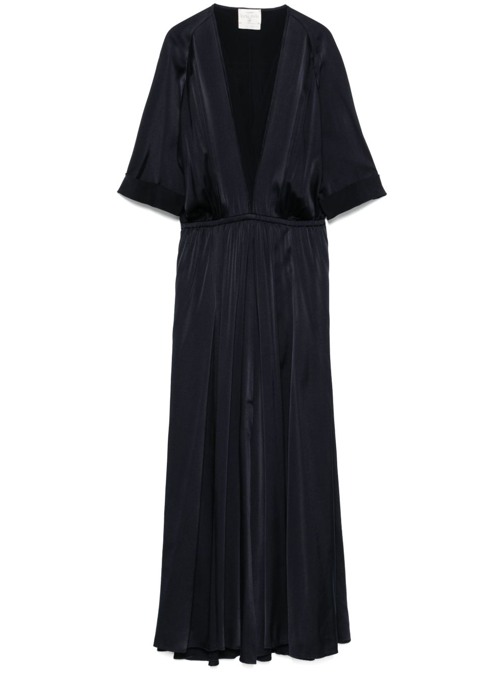 Forte Dresses Blue Silk Elastane