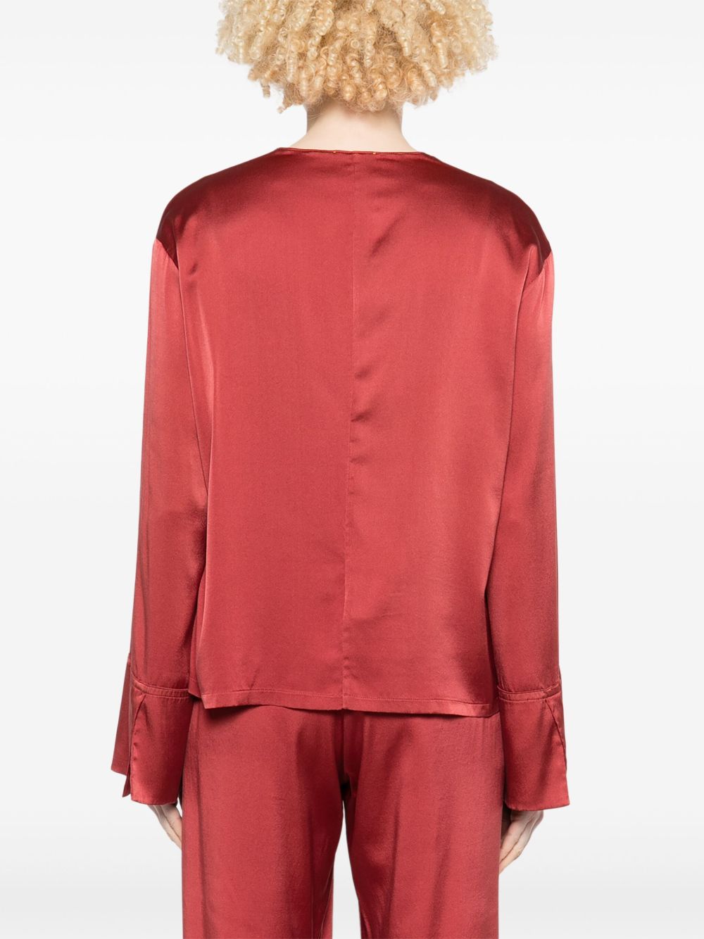 Forte Top Bordeaux Silk Elastane