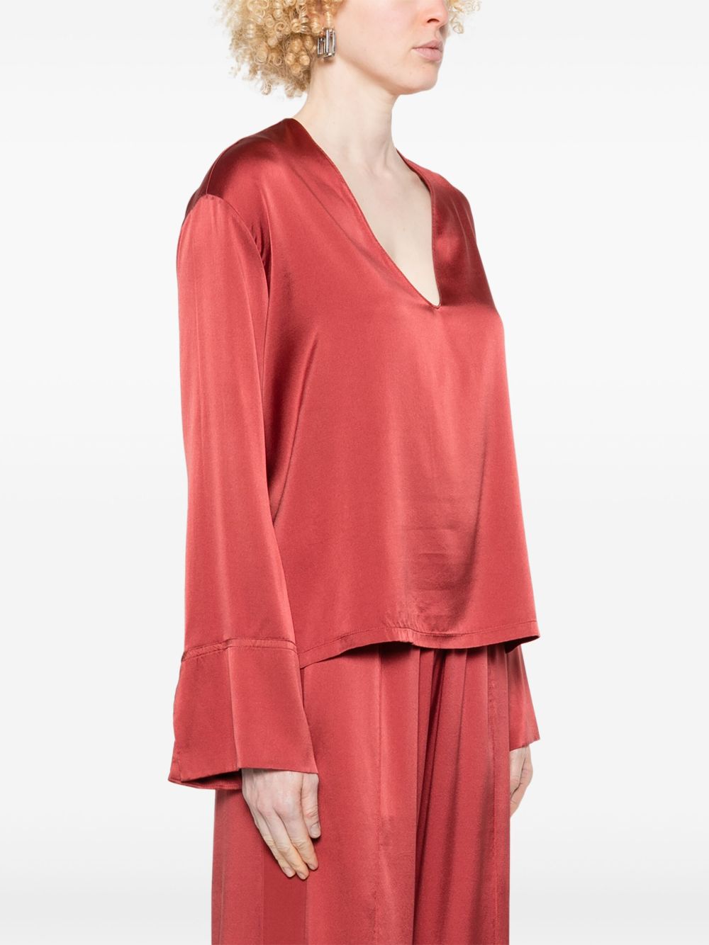 Forte Top Bordeaux Silk Elastane