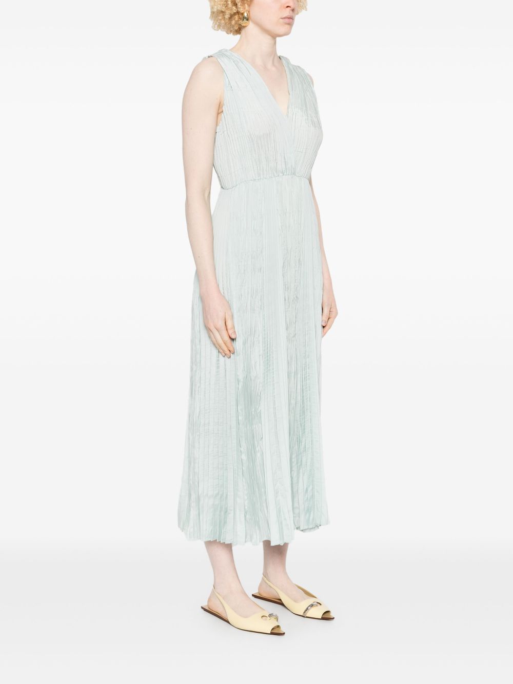 Forte Dresses Clear Blue Viscose Polyester