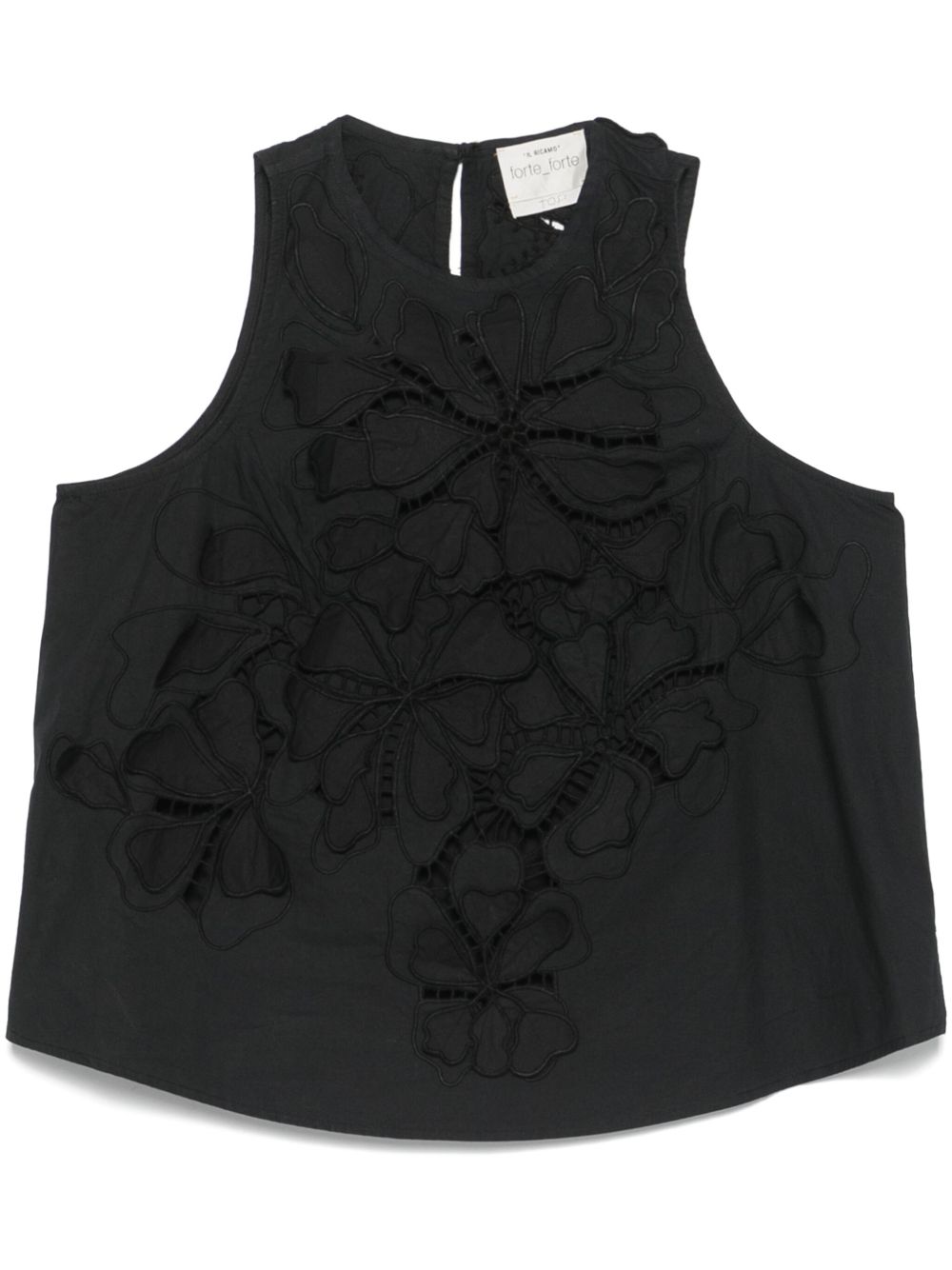 Forte Top Black Cotton