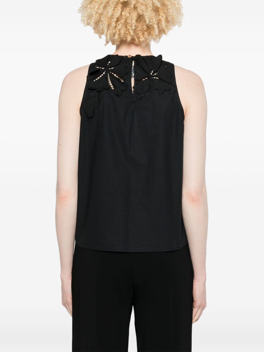 Forte Top Black Cotton