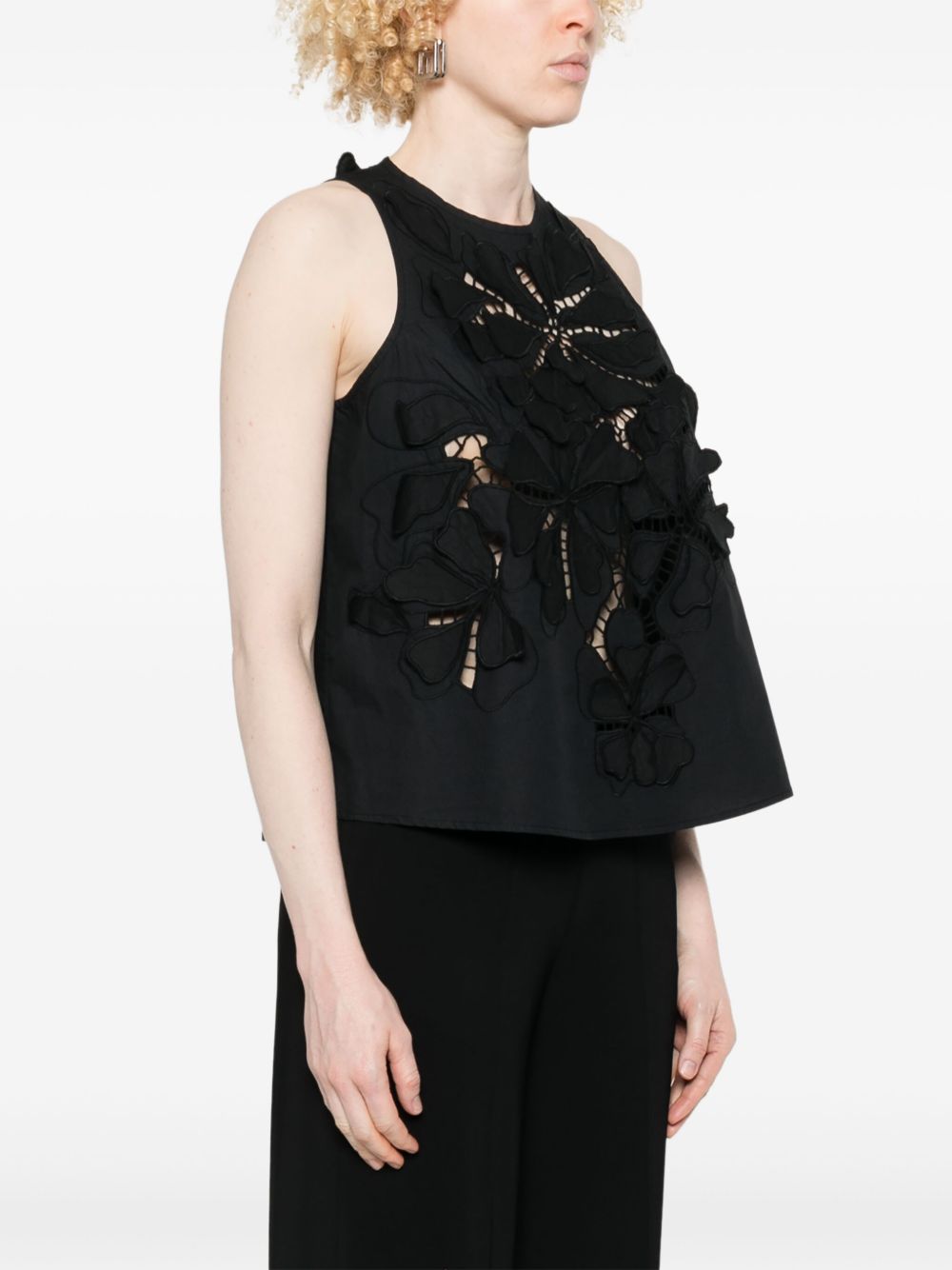 Forte Top Black Cotton