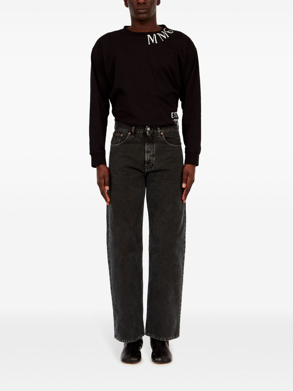 Mm6 Maison Margiela Jeans Black Cotton