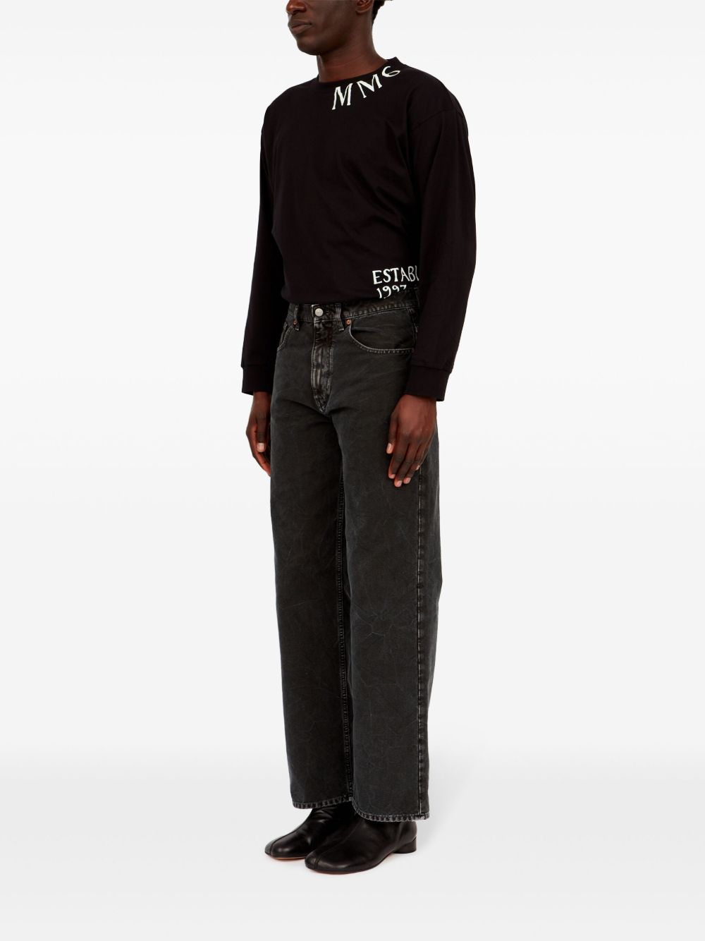 Mm6 Maison Margiela Jeans Black Cotton