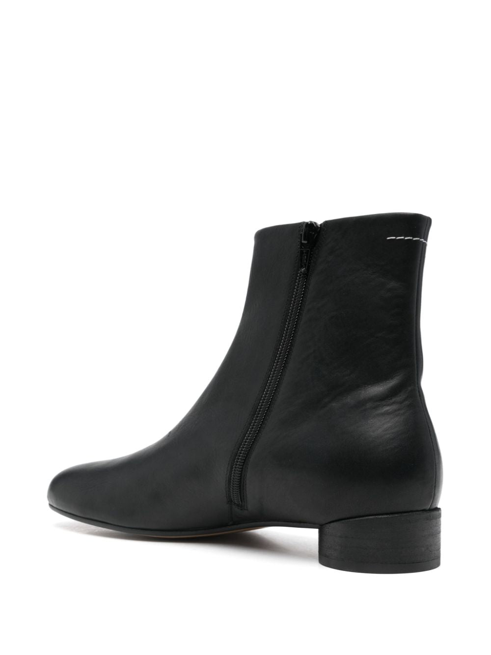 Mm6 Maison Margiela Boots Black Calf Leather