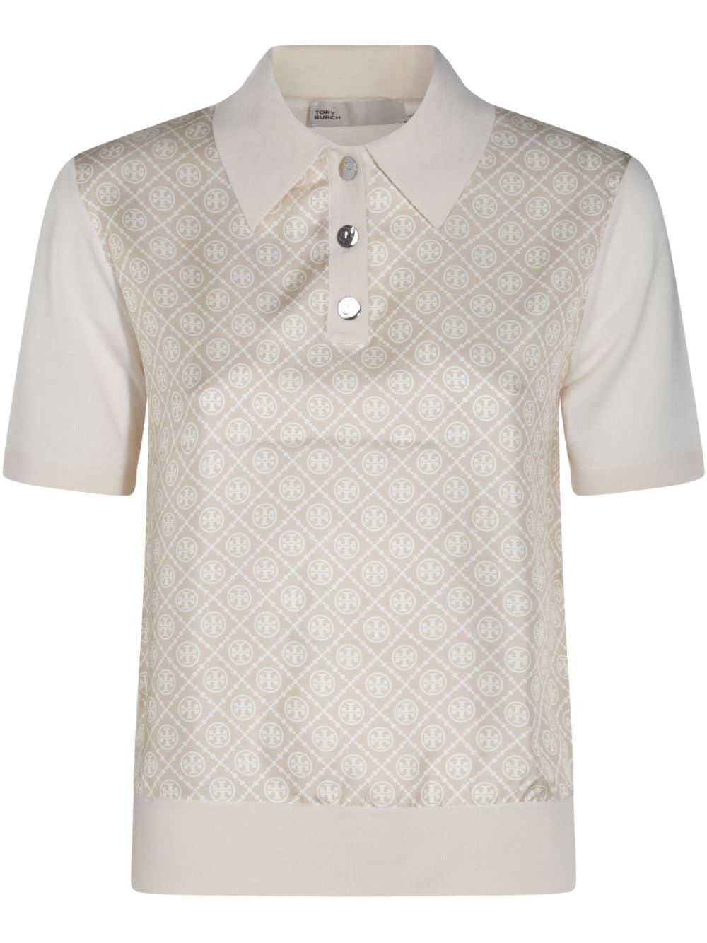 Tory Burch T-Shirts And Polos Beige Silk