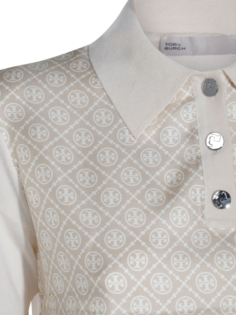 Tory Burch T-Shirts And Polos Beige Silk
