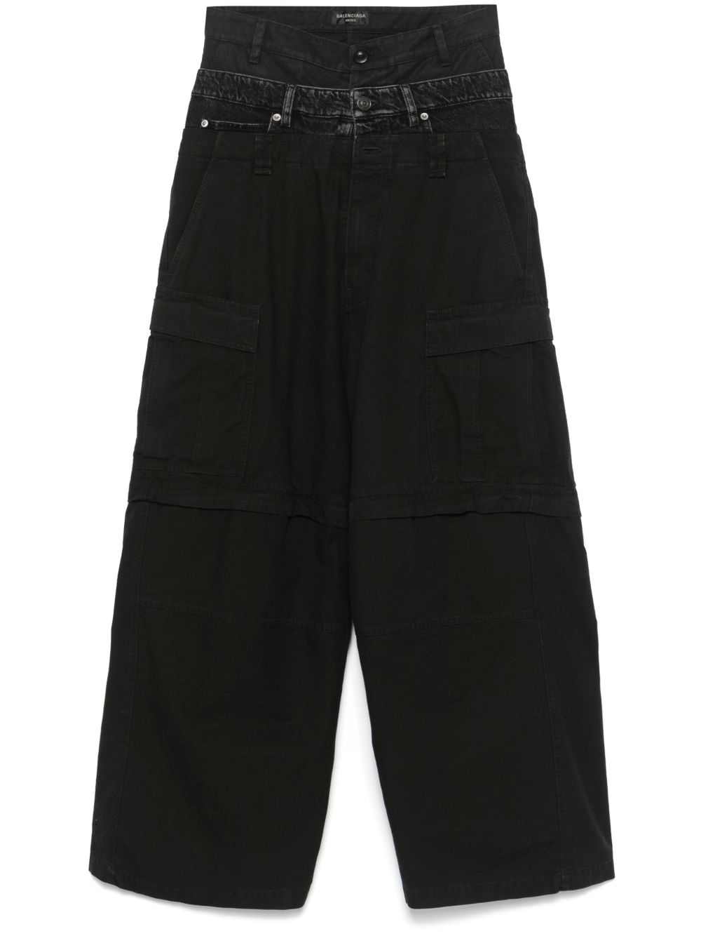 Balenciaga Trousers Black Cotton