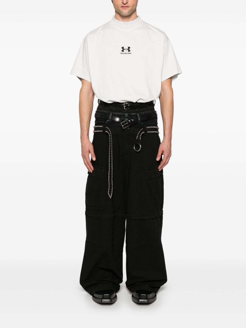 Balenciaga Trousers Black Cotton